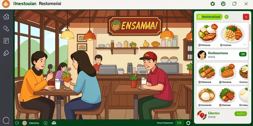 Tampilan antarmuka yang modern dan bersih.