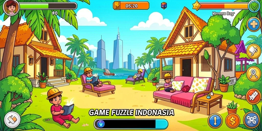 Tampilan awal permainan yang menakjubkan.