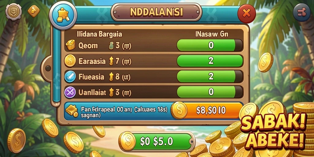 Screenshot menampilkan antarmuka permainan yang menarik.