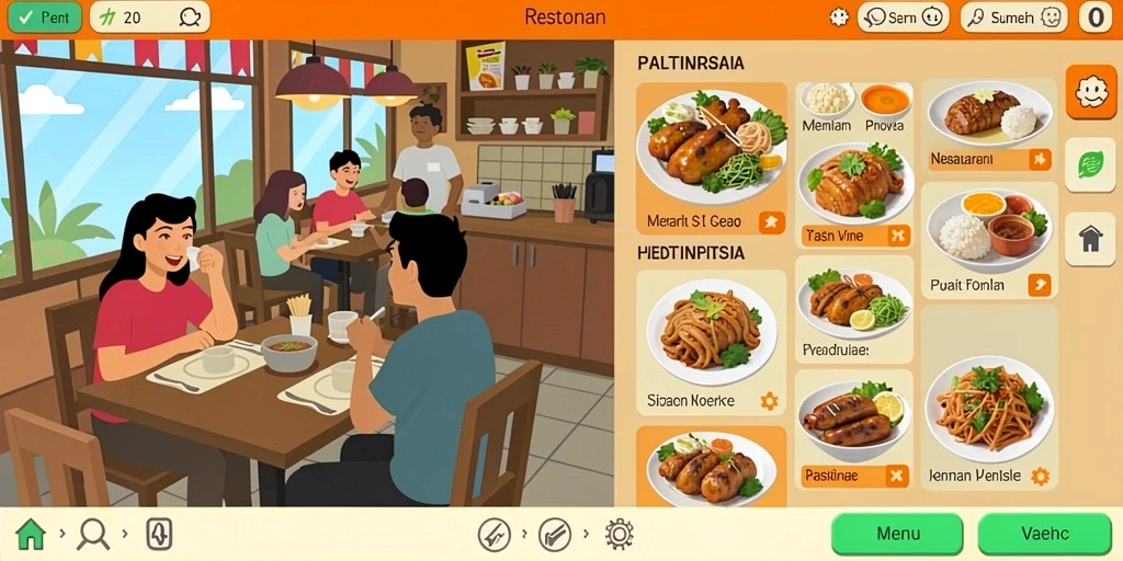 Tampilan antarmuka yang menarik dan mudah digunakan.
