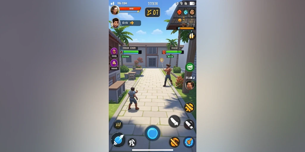 Screenshot menunjukkan karakter lucu dari permainan.