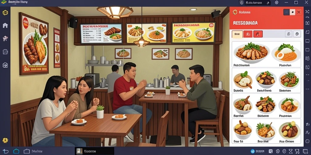Tampilan awal yang menarik dengan pilihan menu intuitif.