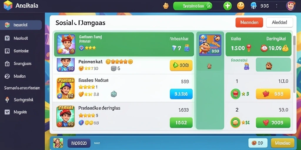 Screen utama N32 dengan tampilan yang menarik.