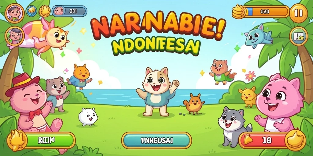 Tampilan visual yang menakjubkan dari karakter utama.