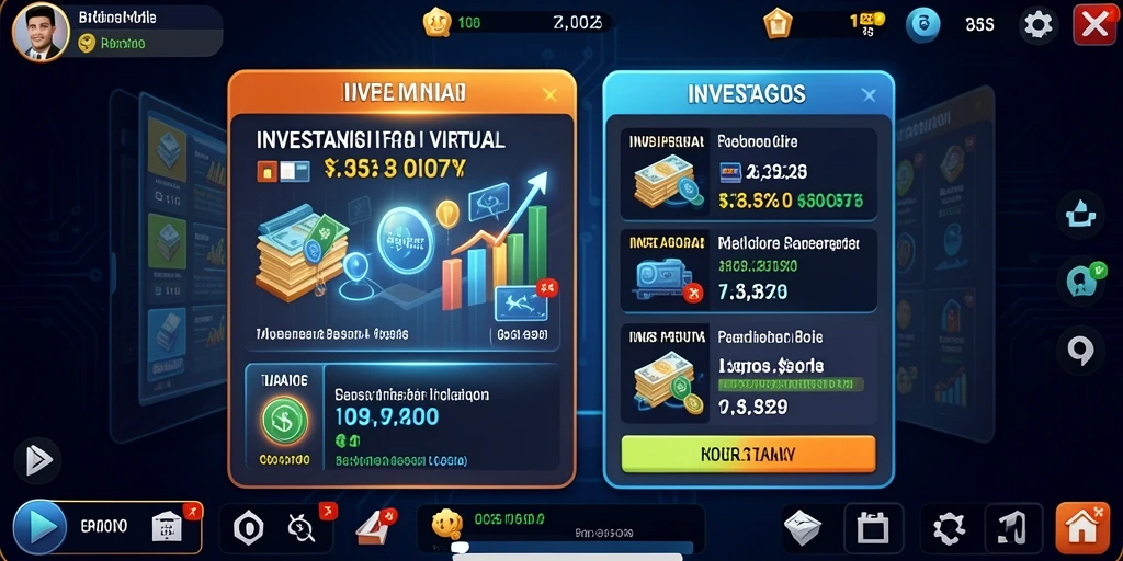 Tampilan dashboard permainan yang menarik.