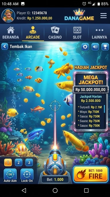Pratinjau antarmuka danagame — aplikasi APK resmi Android v5.8.5